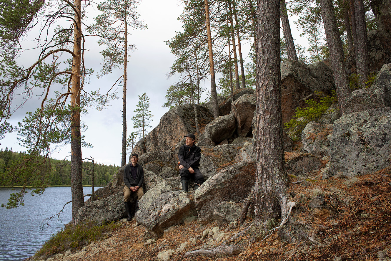 IC-98: Visa Suonpää ja Patrik Söderlund Hyytiälässä syksyllä 2019.